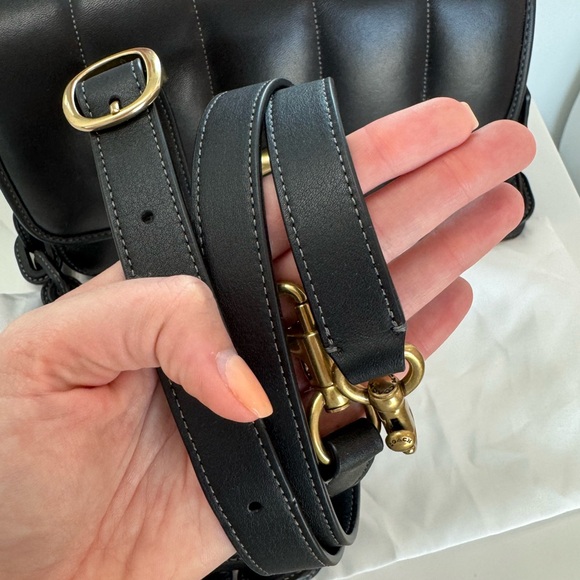 Coach quilted Leather Studio Bag w chain link strap - Picture 15 of 16